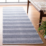 Safavieh Striped Kilim 802 Rug, STK802 - Ivory / Blue
