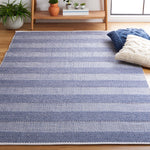 Safavieh Striped Kilim 802 Rug, STK802 - Ivory / Blue