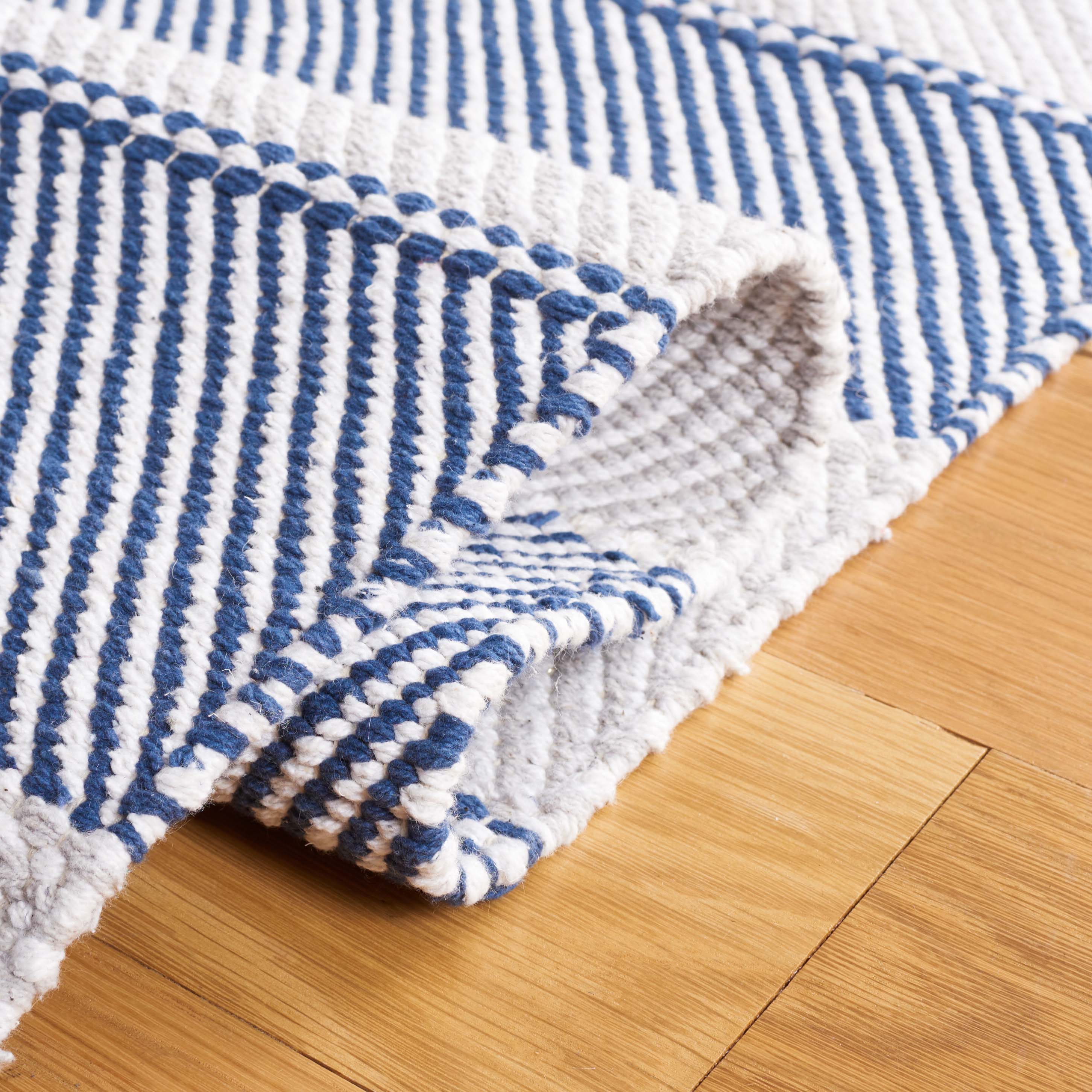 Safavieh Striped Kilim 803 Rug, STK803 - Grey / Blue