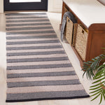 Safavieh Striped Kilim 803 Rug, STK803 - Ivory / Black