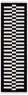 Safavieh Striped Kilim 805 Rug, STK805 - Black / Ivory