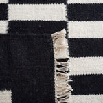 Safavieh Striped Kilim 805 Rug, STK805 - Black / Ivory