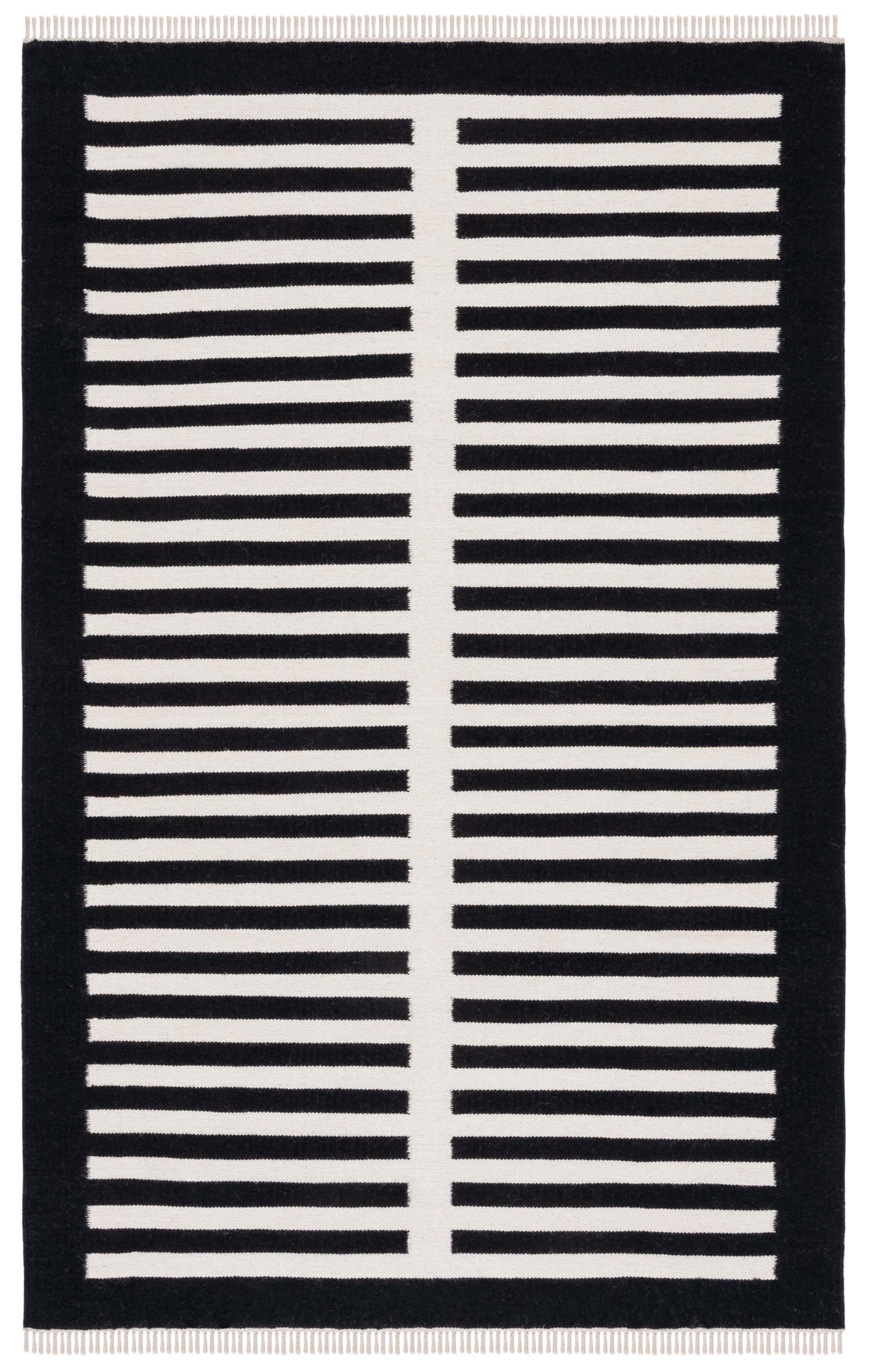 Safavieh Striped Kilim 806 Rug, STK806 - Ivory / Black