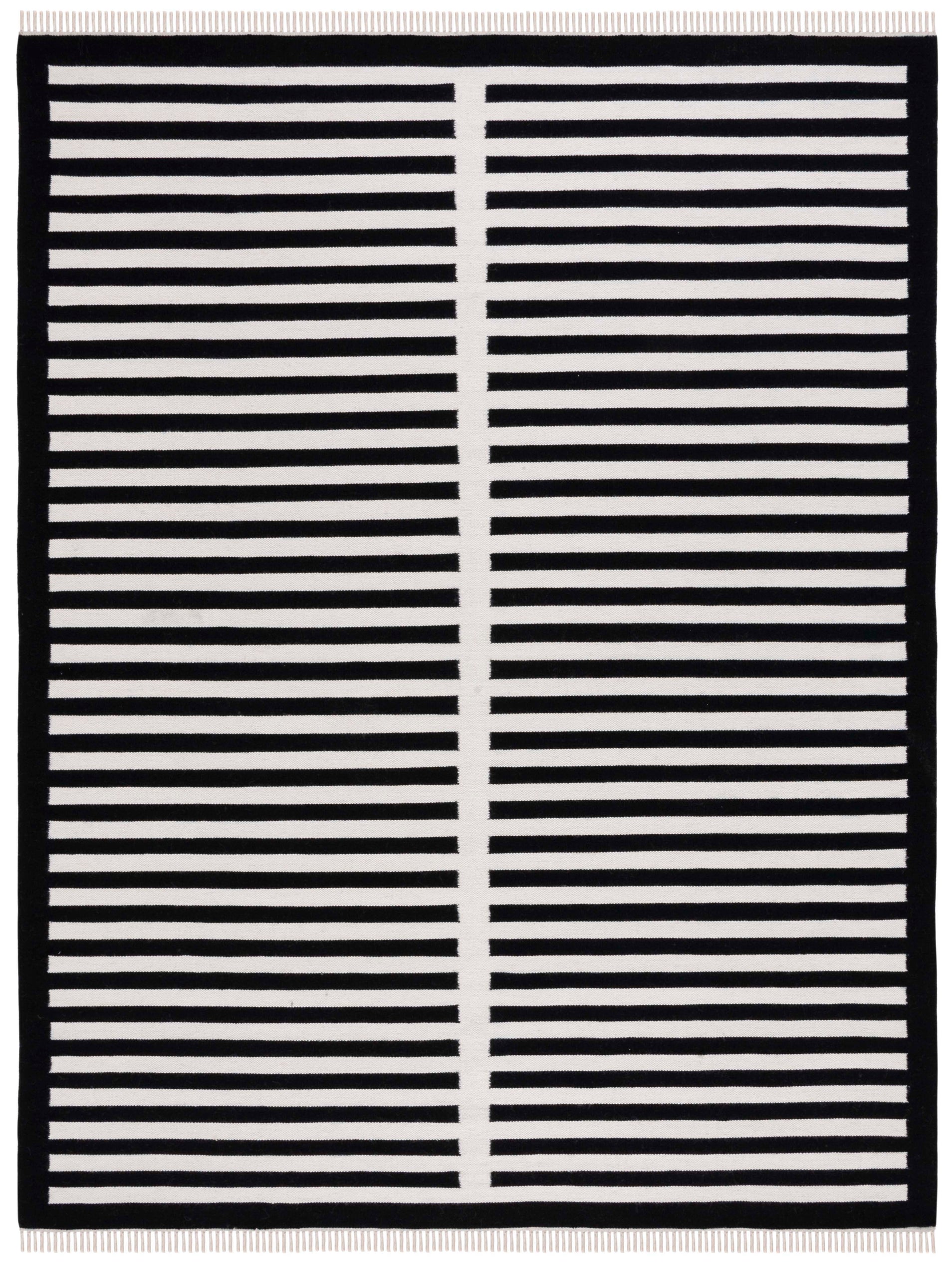 Safavieh Striped Kilim 806 Rug, STK806 - Ivory / Black