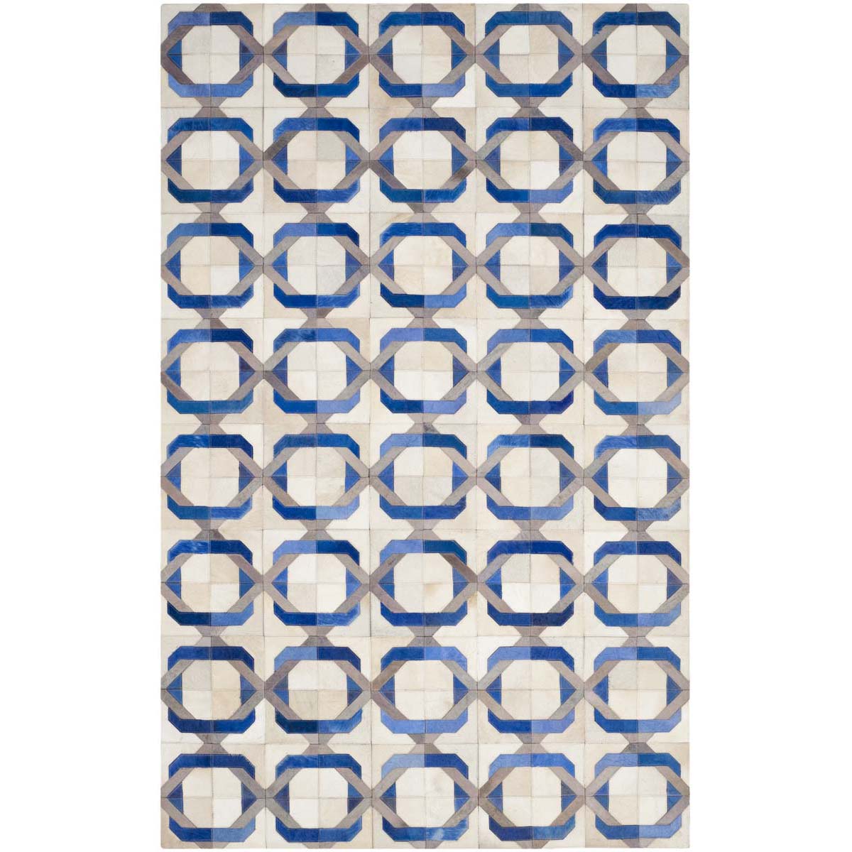 Safavieh Studio Leather 163 Rug, STL163 - Ivory / Multi