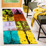 Safavieh Studio Leather 165 Rug, STL165 - Black / Multi