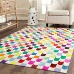 Safavieh Studio Leather 166 Rug, STL166 - Ivory / Multi