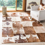 Safavieh Studio Leather 169 Rug, STL169 - Ivory / Tan