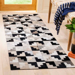 Safavieh Studio Leather 172 Rug, STL172 - Ivory / Black