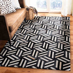 Safavieh Studio Leather 219 Rug, STL219 - Ivory / Black