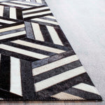 Safavieh Studio Leather 219 Rug, STL219 - Ivory / Black