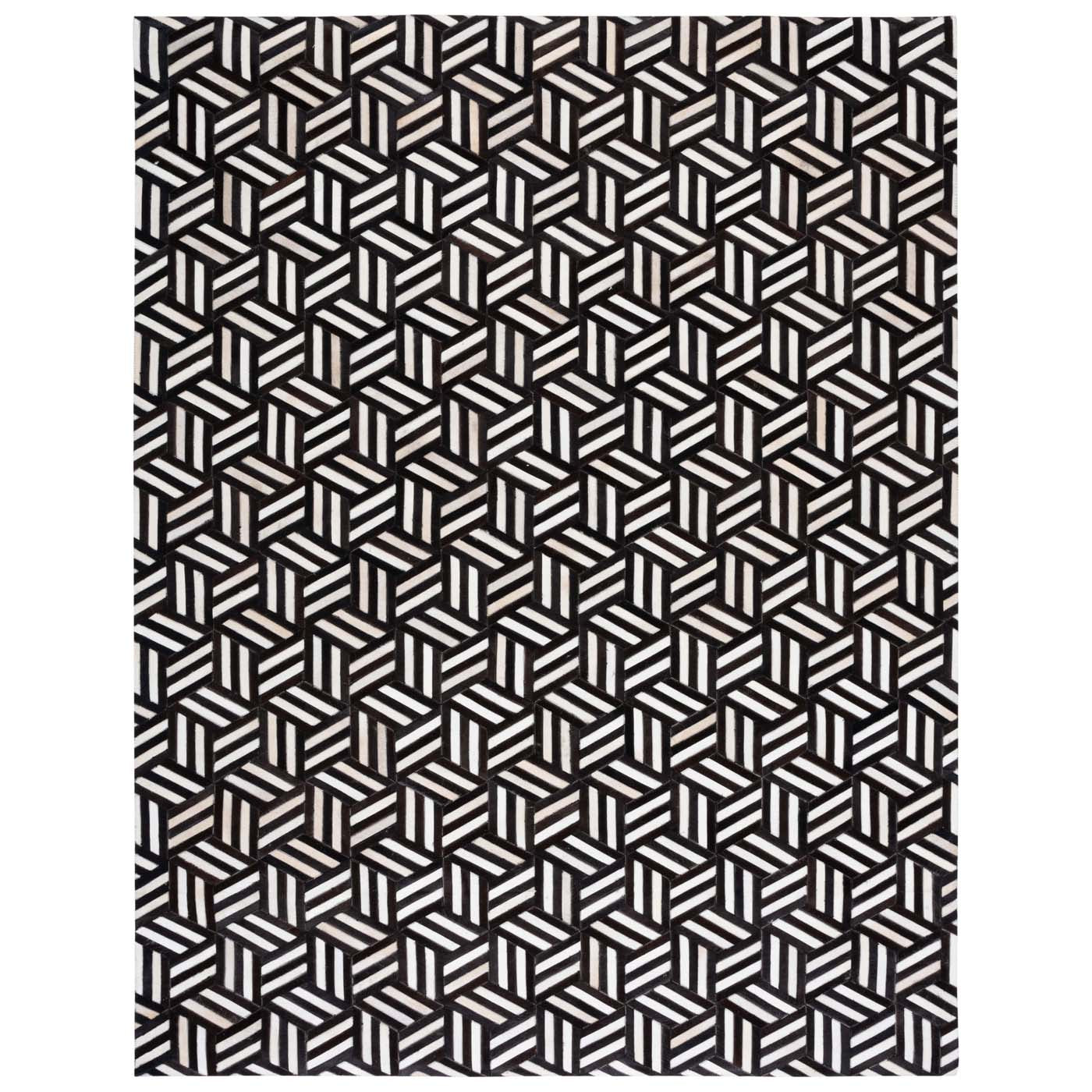 Safavieh Studio Leather 219 Rug, STL219 - Ivory / Black