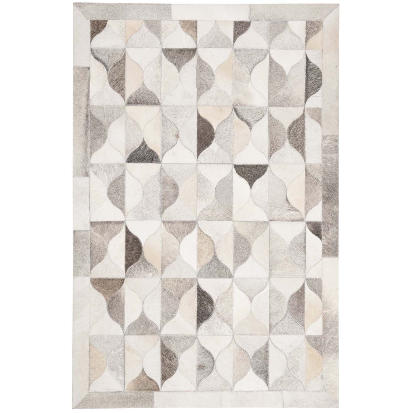 Safavieh Studio Leather 224 Rug, STL224 - Grey / Ivory