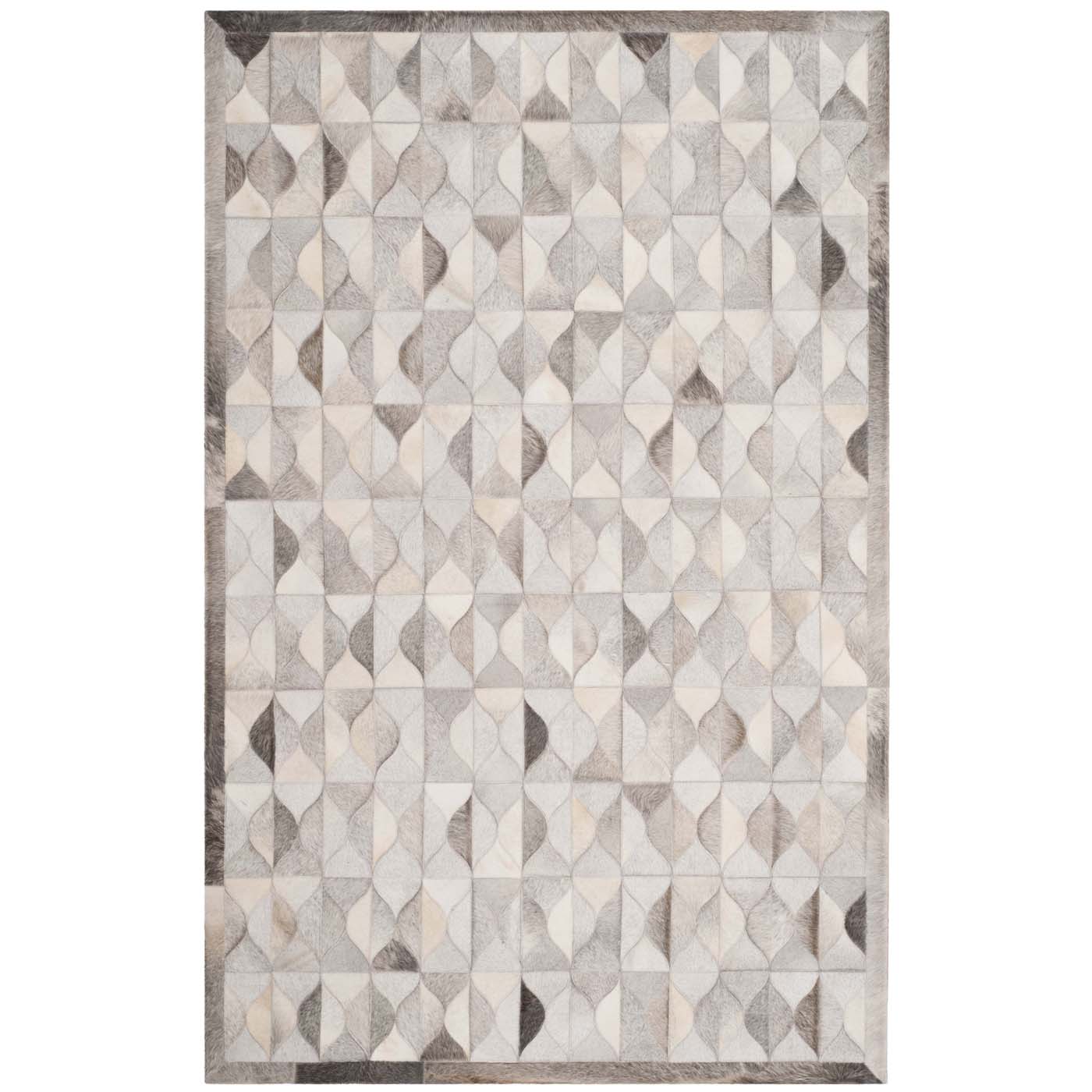 Safavieh Studio Leather 224 Rug, STL224 - Grey / Ivory