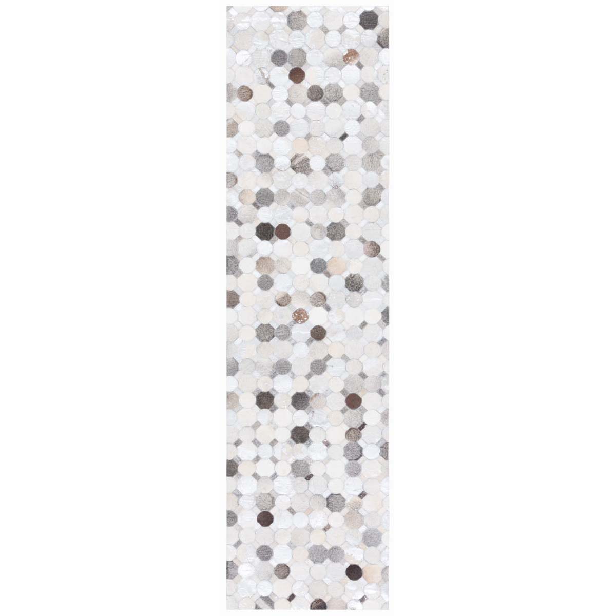 Safavieh Studio Leather 227 Rug, STL227 - Ivory / Grey