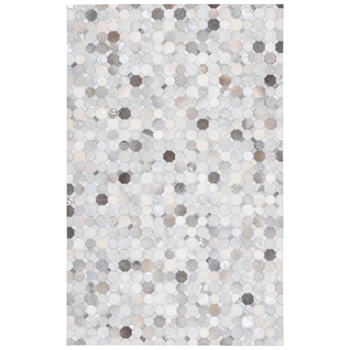 Safavieh Studio Leather 227 Rug, STL227 - Ivory / Grey