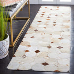 Safavieh Studio Leather 228 Rug, STL228 - Ivory / Brown