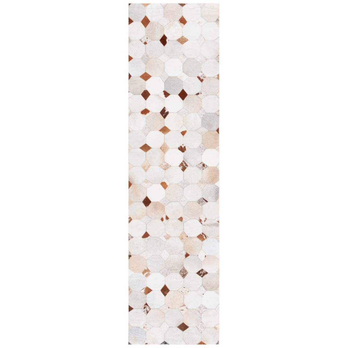 Safavieh Studio Leather 228 Rug, STL228 - Ivory / Brown