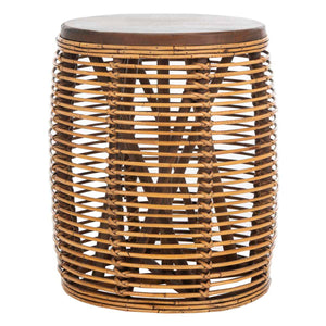 Safavieh Maui Rattan Drum Stool Table , STL6500