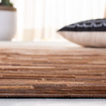 Safavieh Studio Leather 805 Rug, STL805 - Ivory / Brown