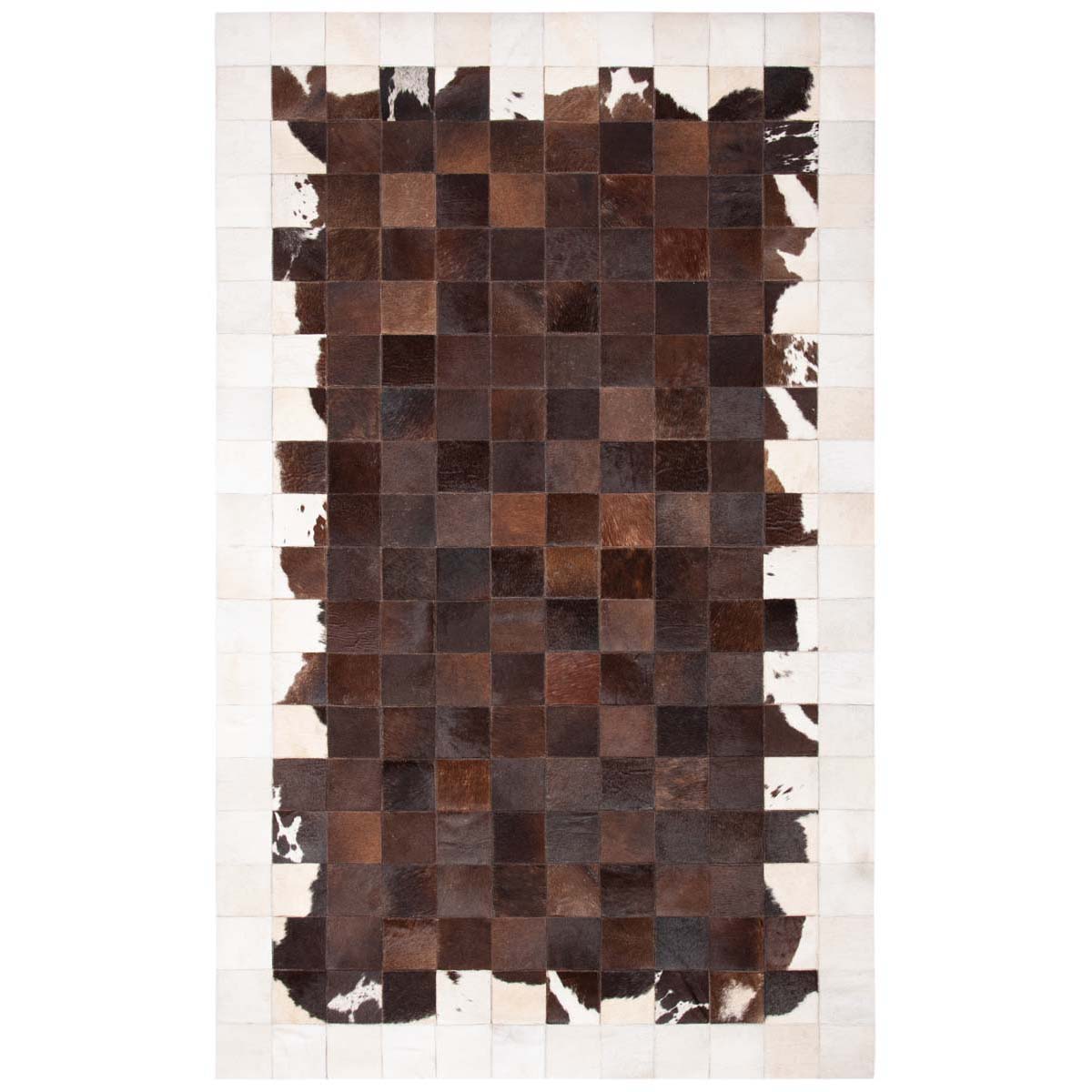 Safavieh Studio Leather 806 Rug, STL806 - Ivory / Brown