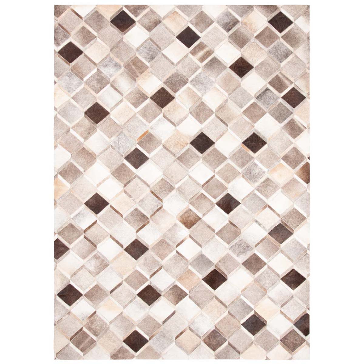 Safavieh Studio Leather 807 Rug, STL807 - Ivory / Grey