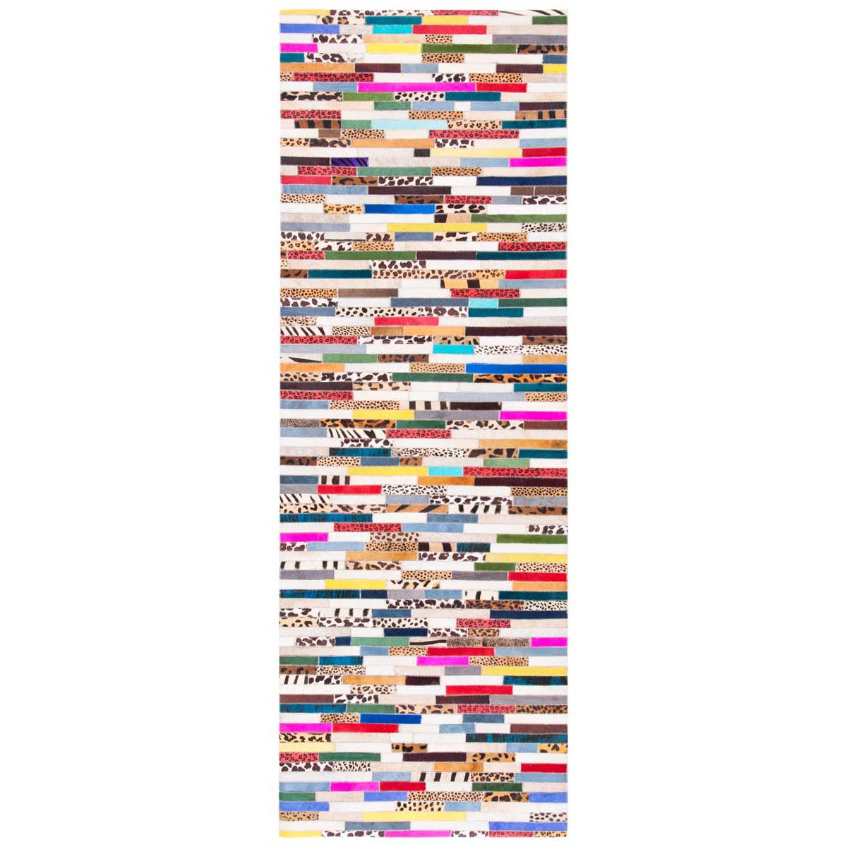 Safavieh Studio Leather 808 Rug, STL808 - Ivory / Blue