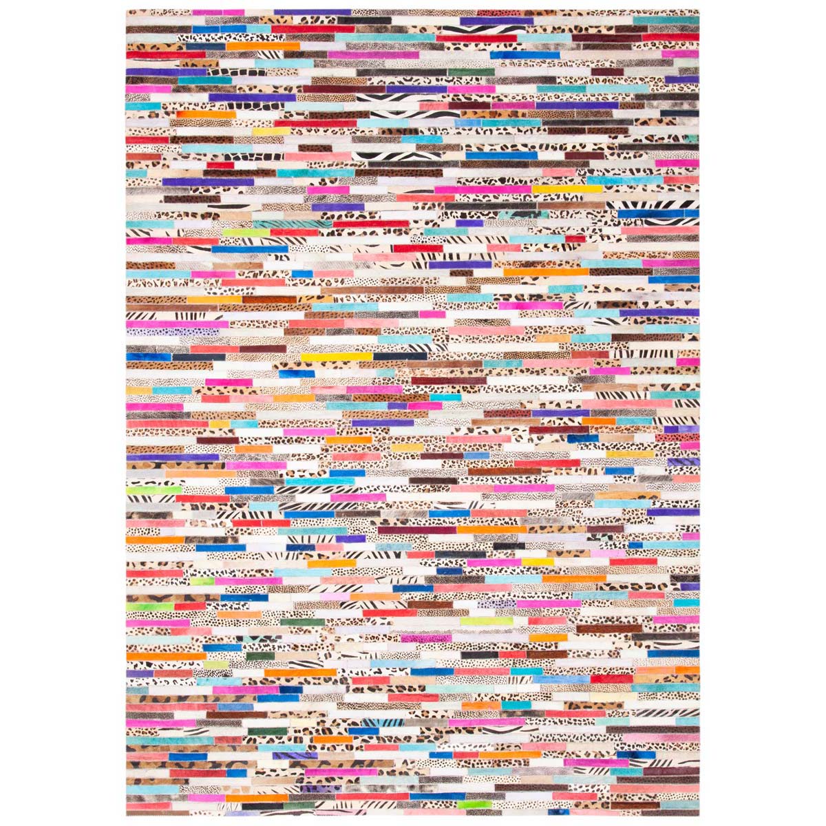 Safavieh Studio Leather 808 Rug, STL808 - Ivory / Blue