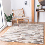Safavieh Studio Leather 809 Rug, STL809 - Ivory / Grey