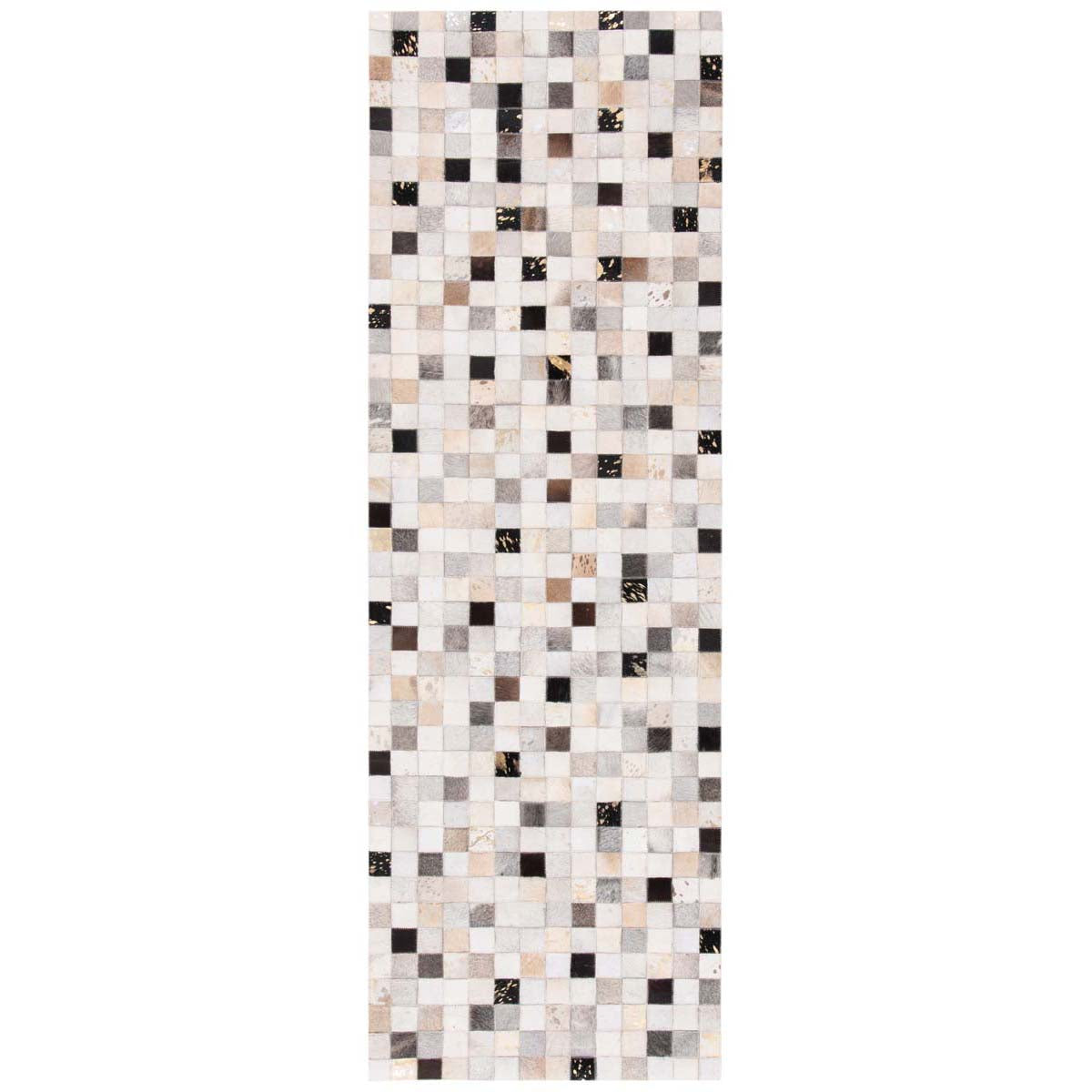 Safavieh Studio Leather 810 Rug, STL810 - Ivory / Black