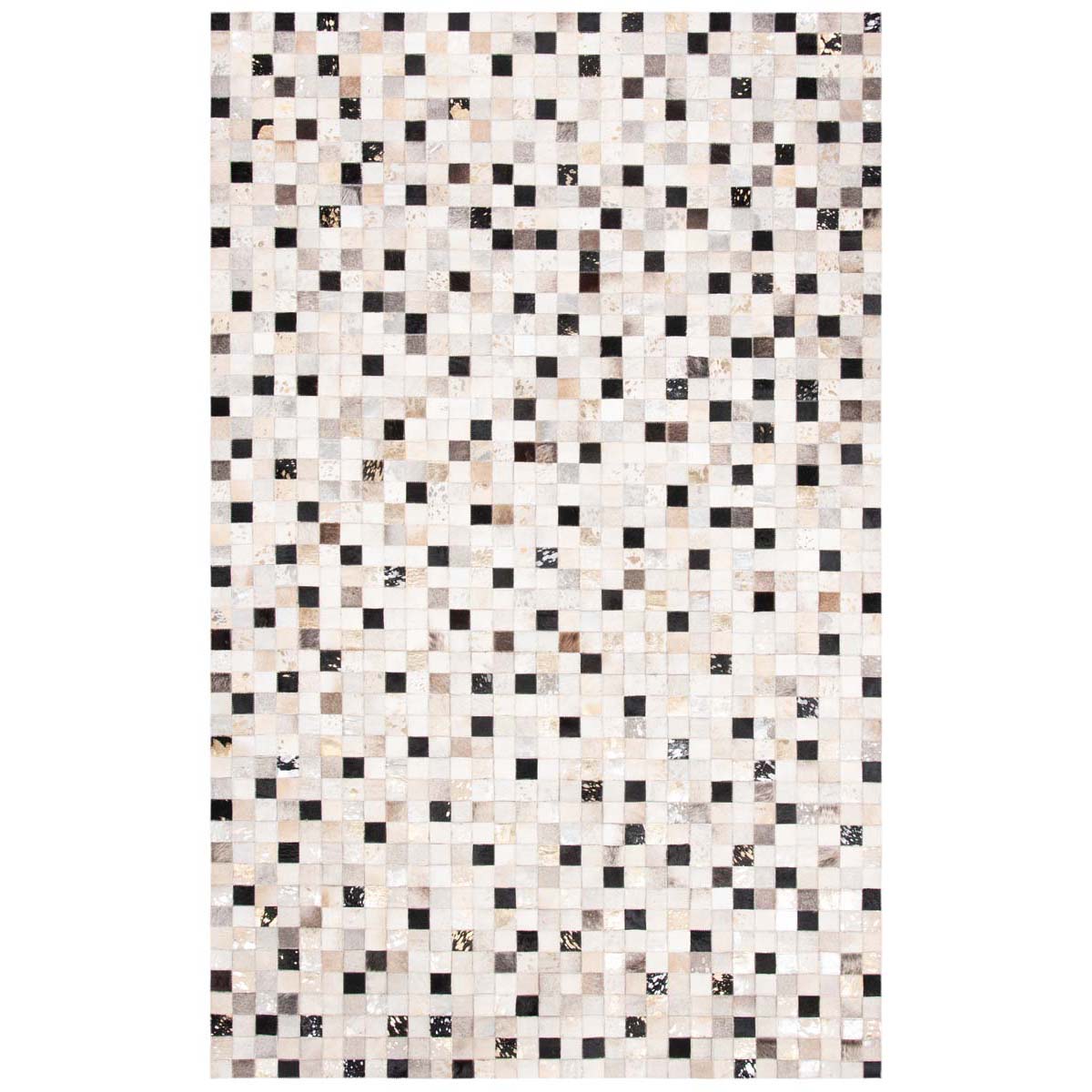 Safavieh Studio Leather 810 Rug, STL810 - Ivory / Black