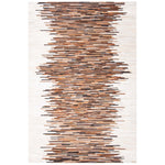 Safavieh Studio Leather 814 Rug, STL814 - Ivory / Brown