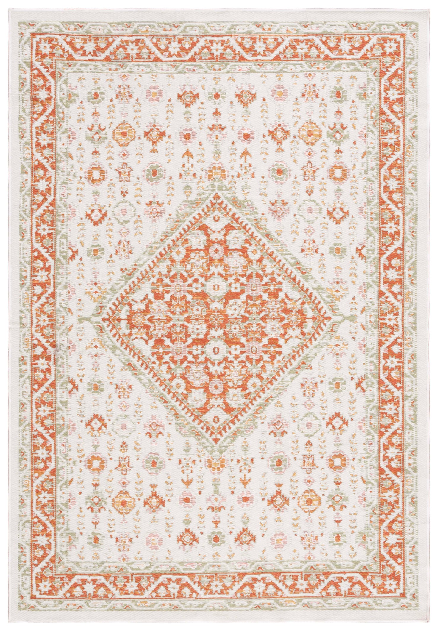 Safavieh Sunrise 620 Rug, SUN620 - Ivory / Rust Sage