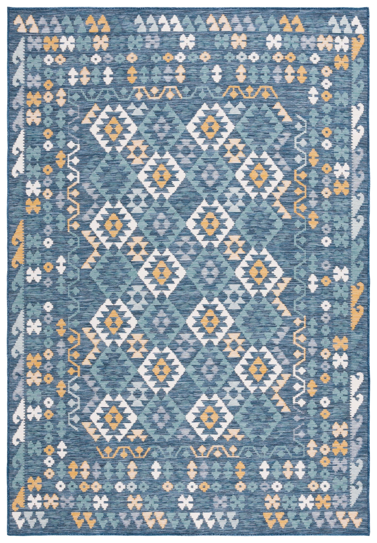 Safavieh Sunrise 622 Rug, SUN622 - Ivory / Blue Gold