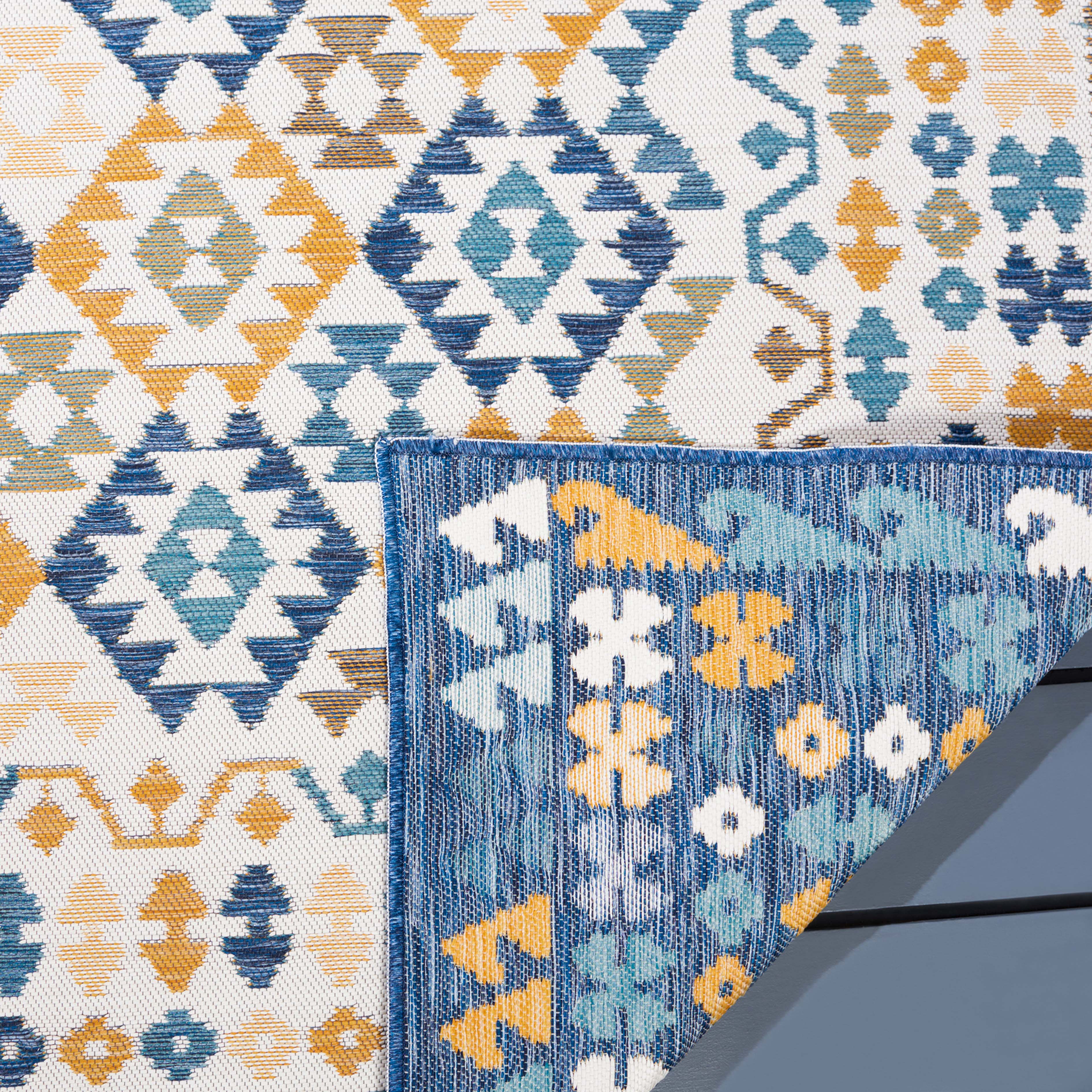 Safavieh Sunrise 622 Rug, SUN622 - Ivory / Blue Gold