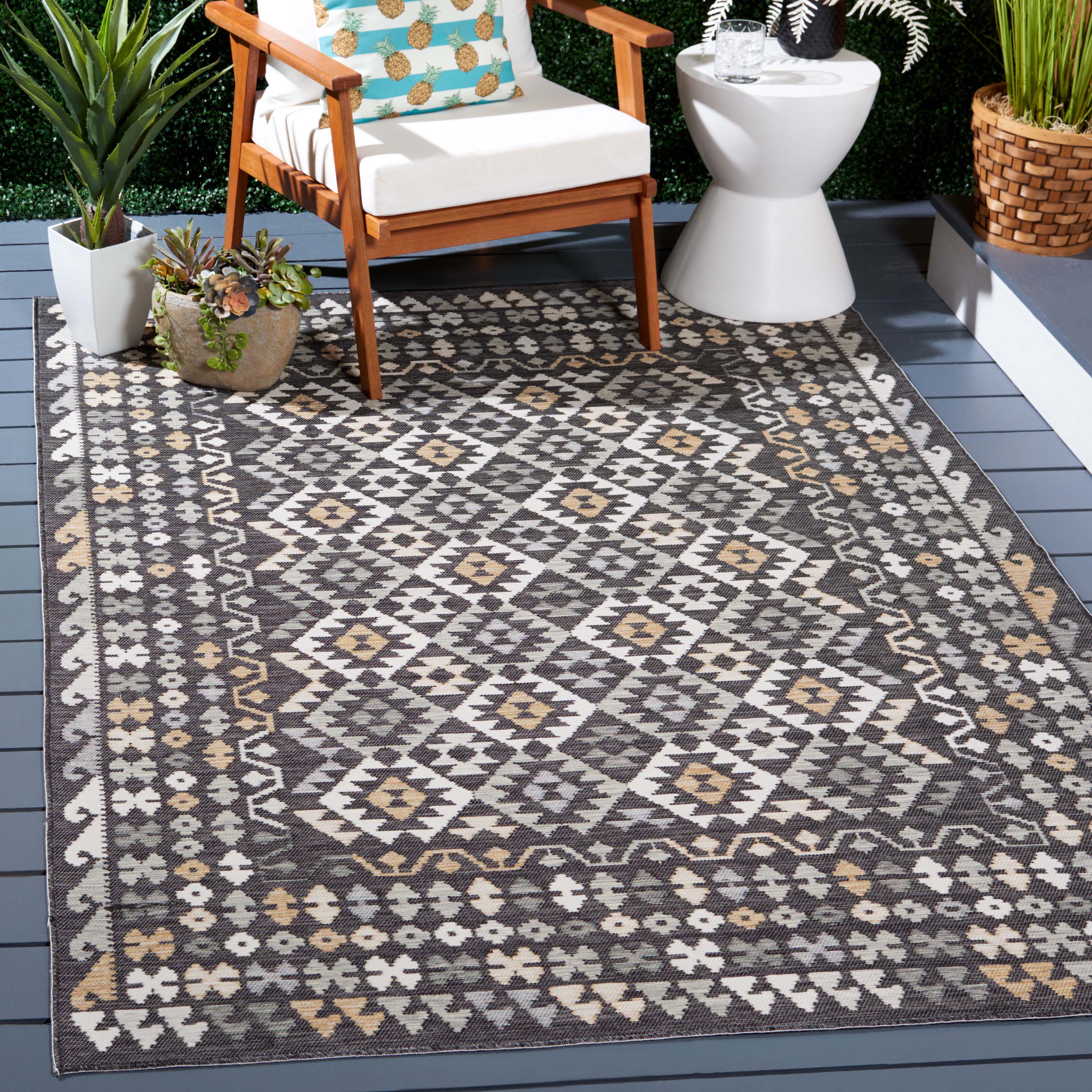 Safavieh Sunrise 622 Rug, SUN622 - Ivory / Beige Black