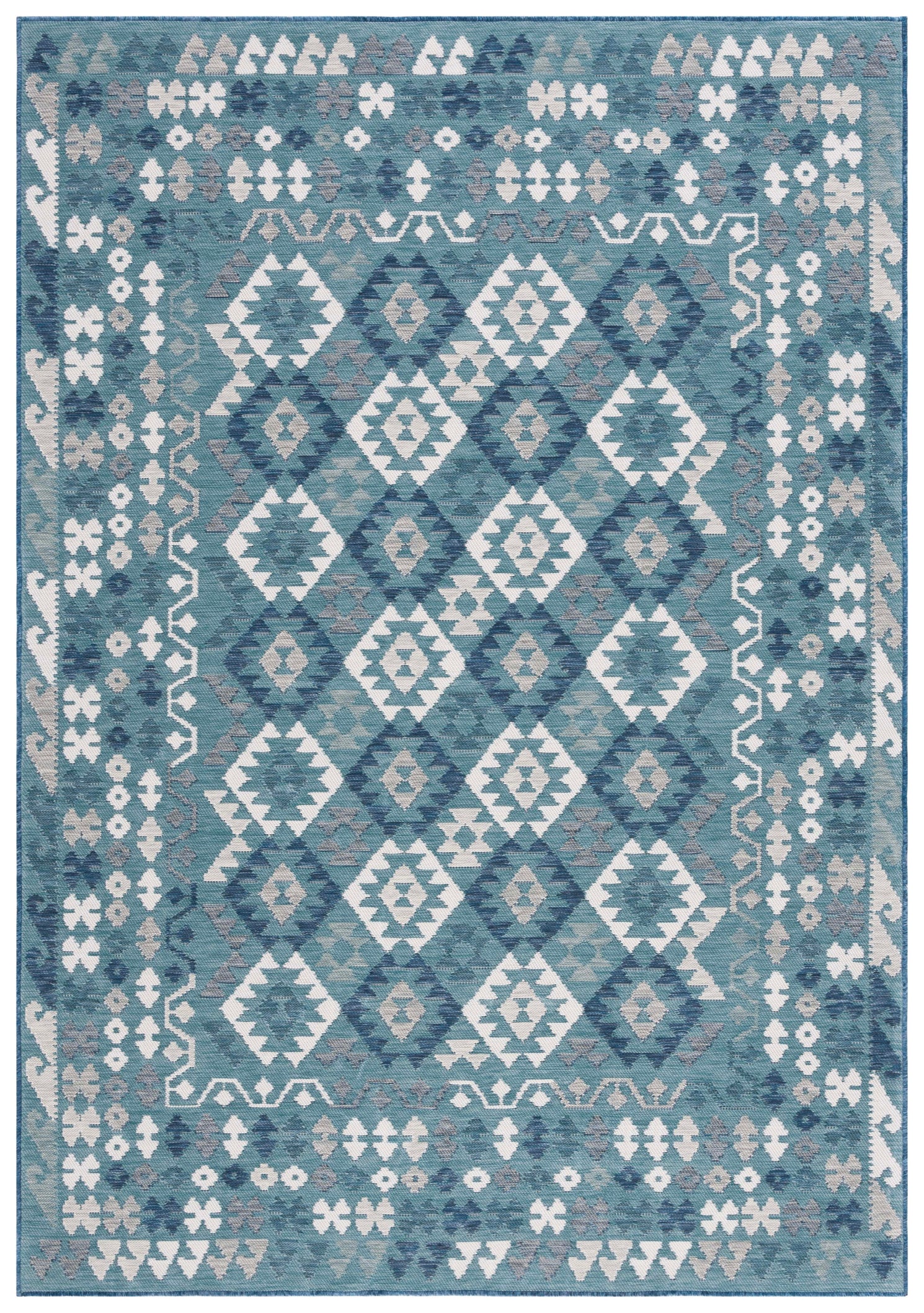 Safavieh Sunrise 622 Rug, SUN622 - Grey / Blue Ivory