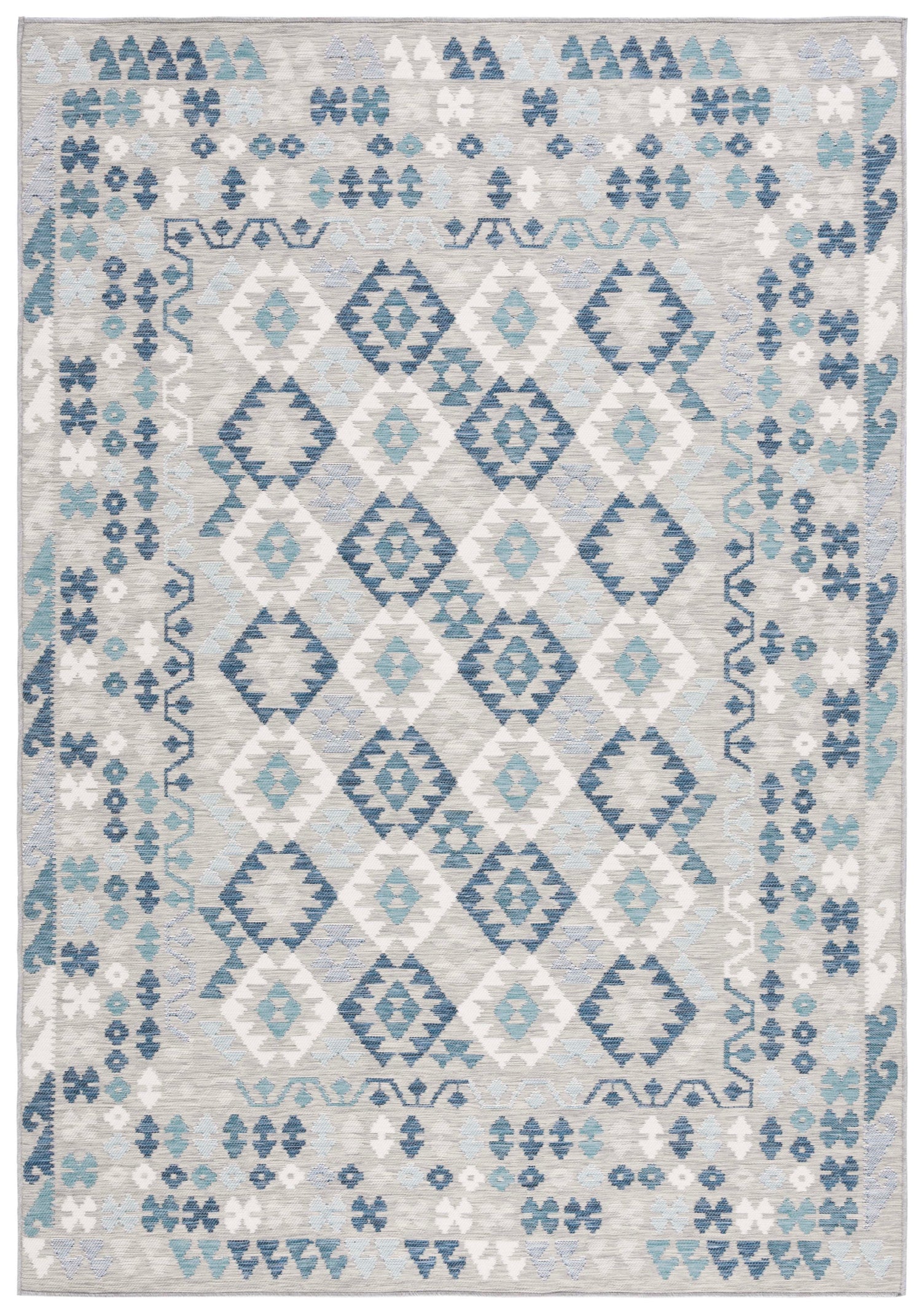 Safavieh Sunrise 622 Rug, SUN622 - Grey / Blue Ivory