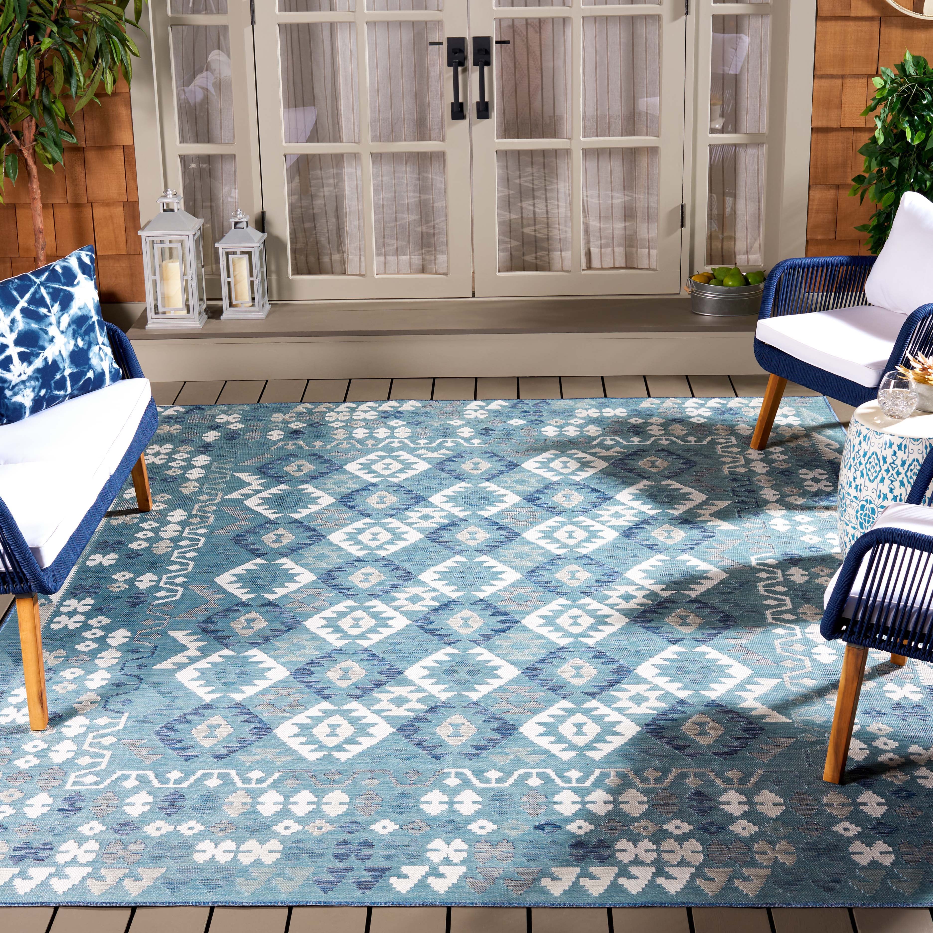 Safavieh Sunrise 622 Rug, SUN622 - Grey / Blue Ivory