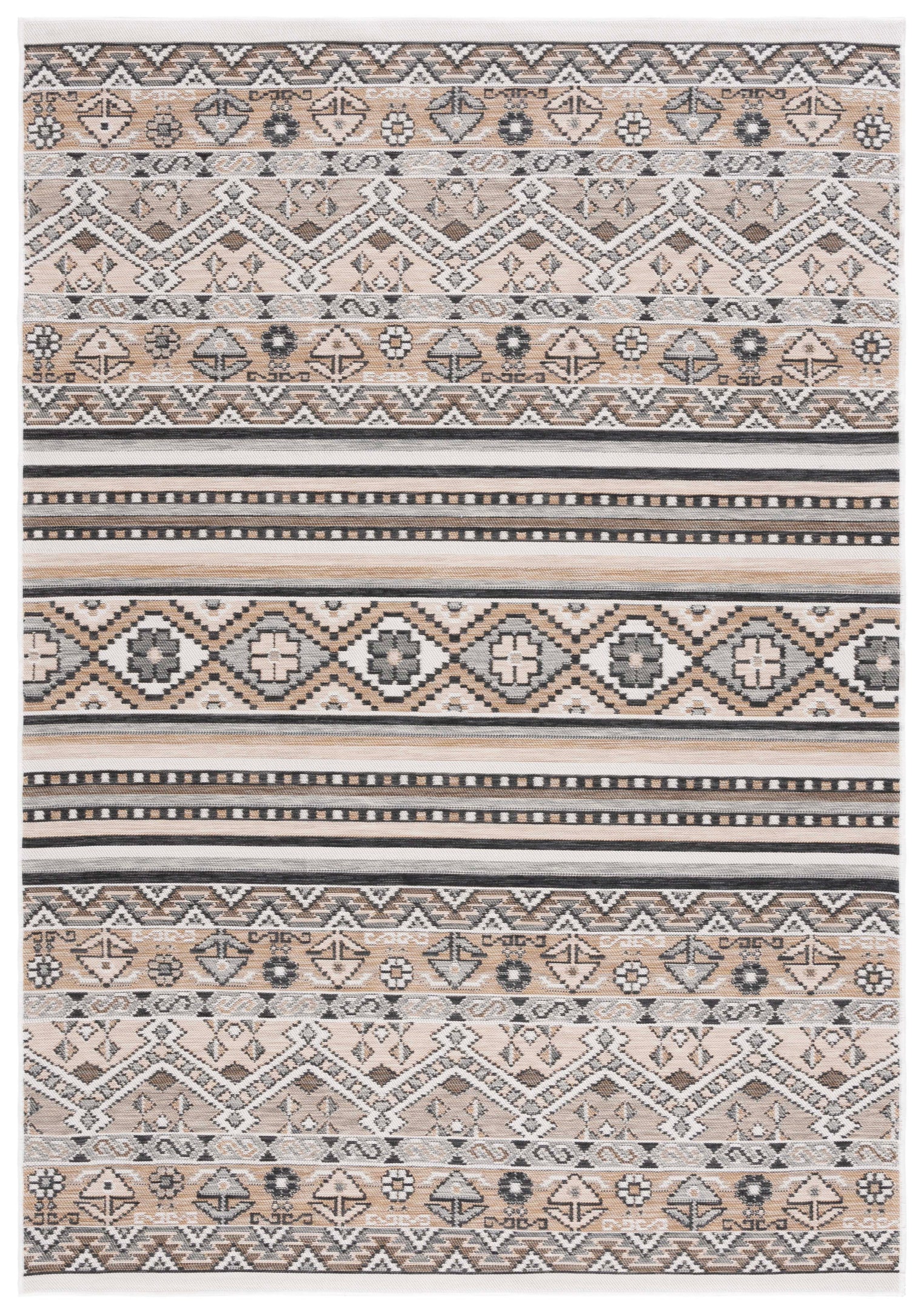 Safavieh Sunrise 629 Rug, SUN629 - Grey / Beige Black
