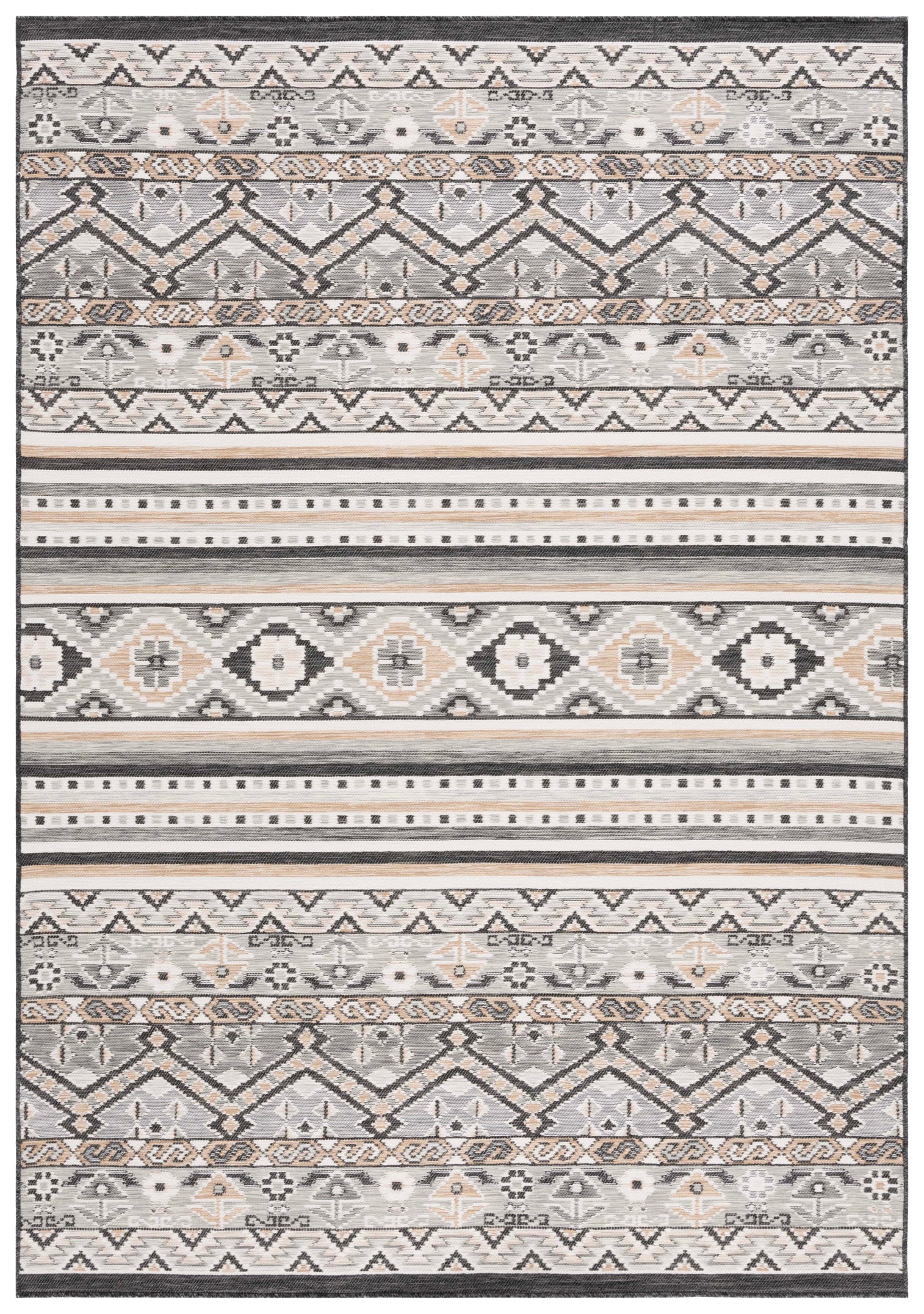 Safavieh Sunrise 629 Rug, SUN629 - Grey / Beige Black