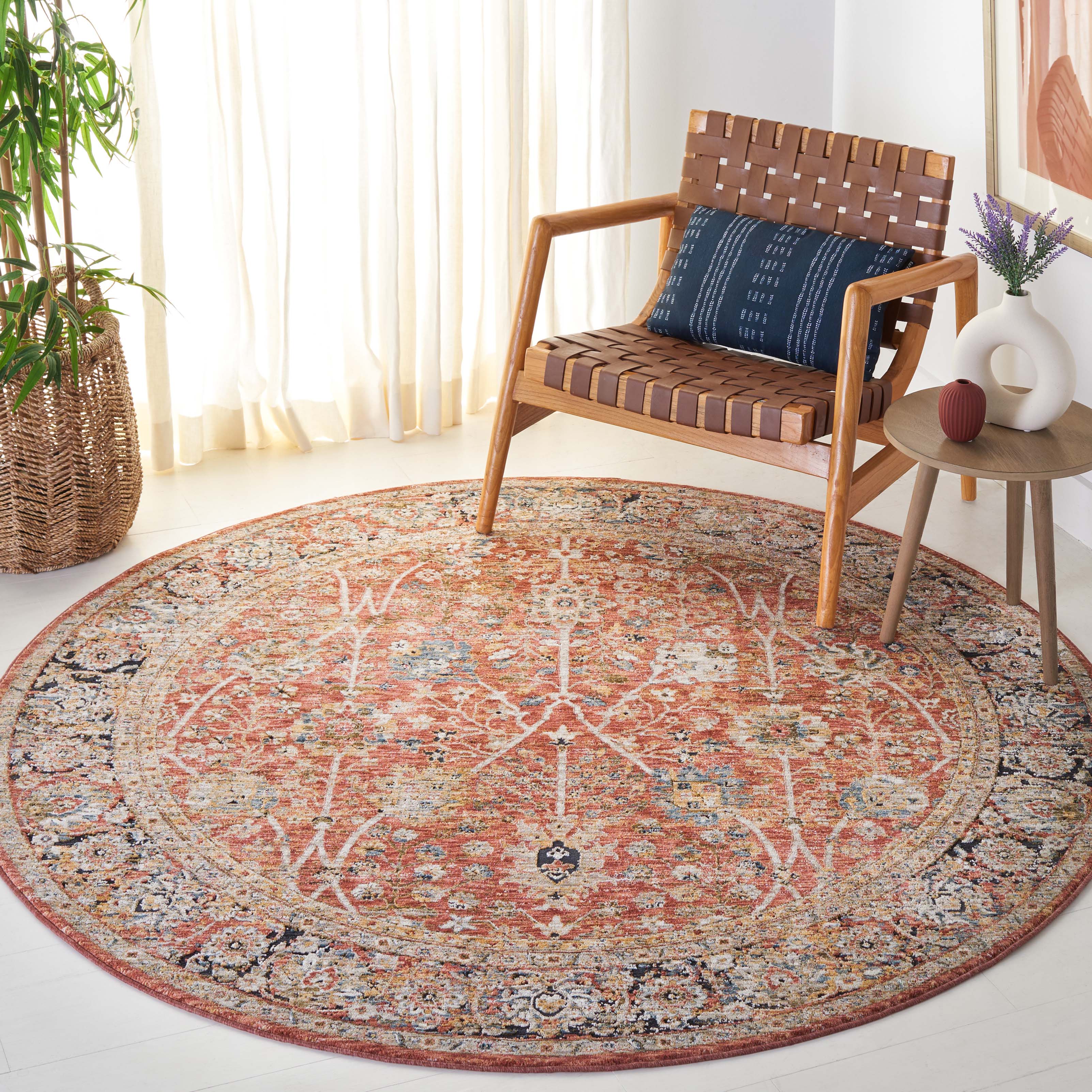 Safavieh Silverado 112 Rug, SVD112 - Rust / Blue