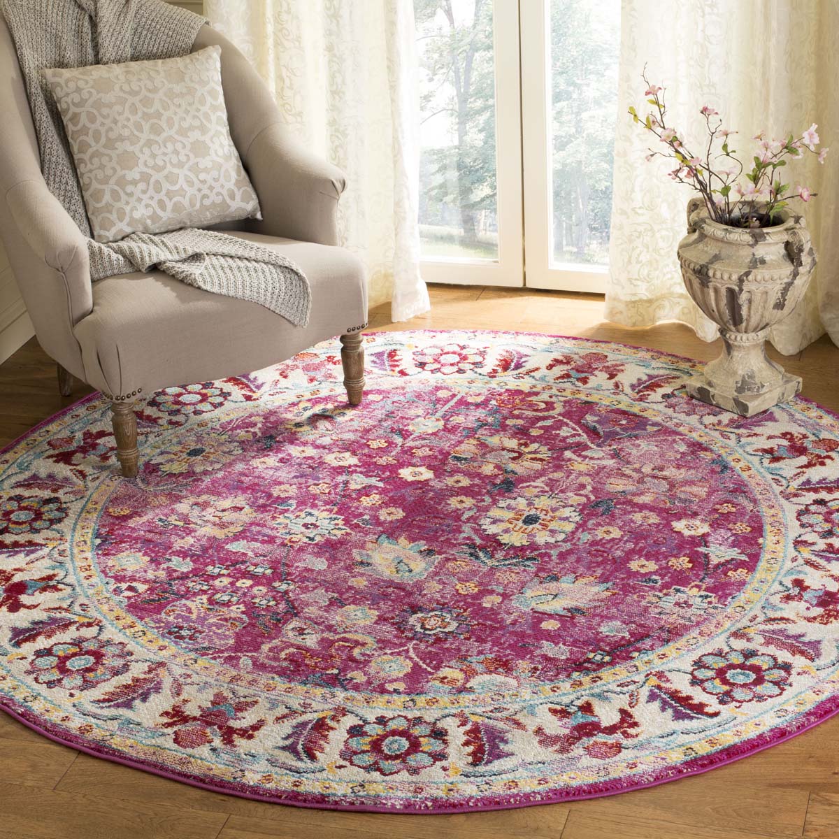 Safavieh Savannah 680 Rug, SVH680 - Violet / Grey