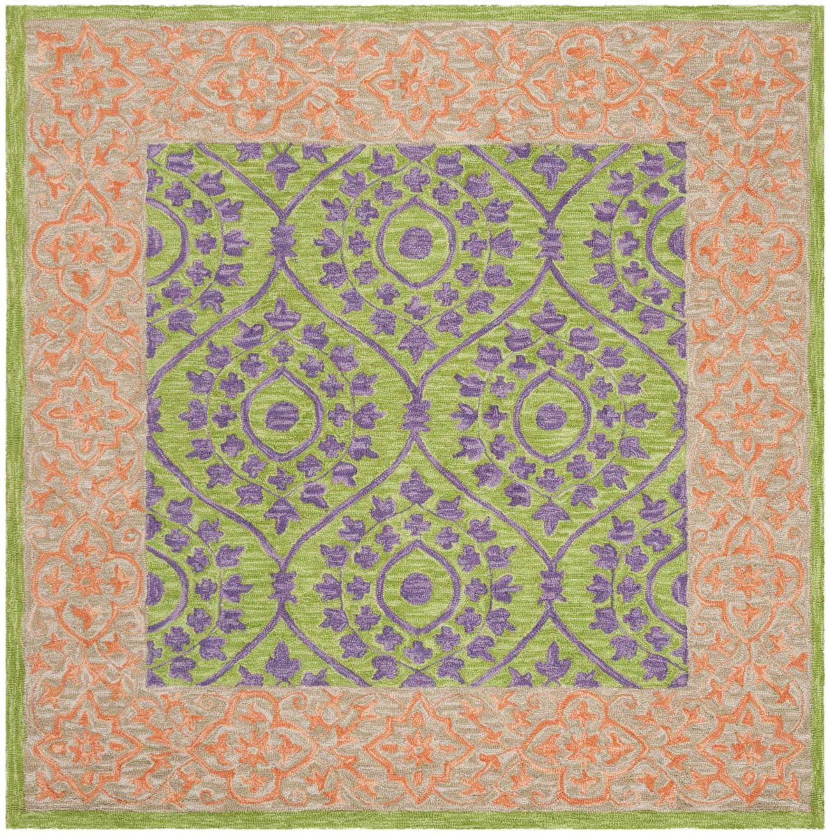 Safavieh Suzani 102 Rug, SZN102 - Green / Violet