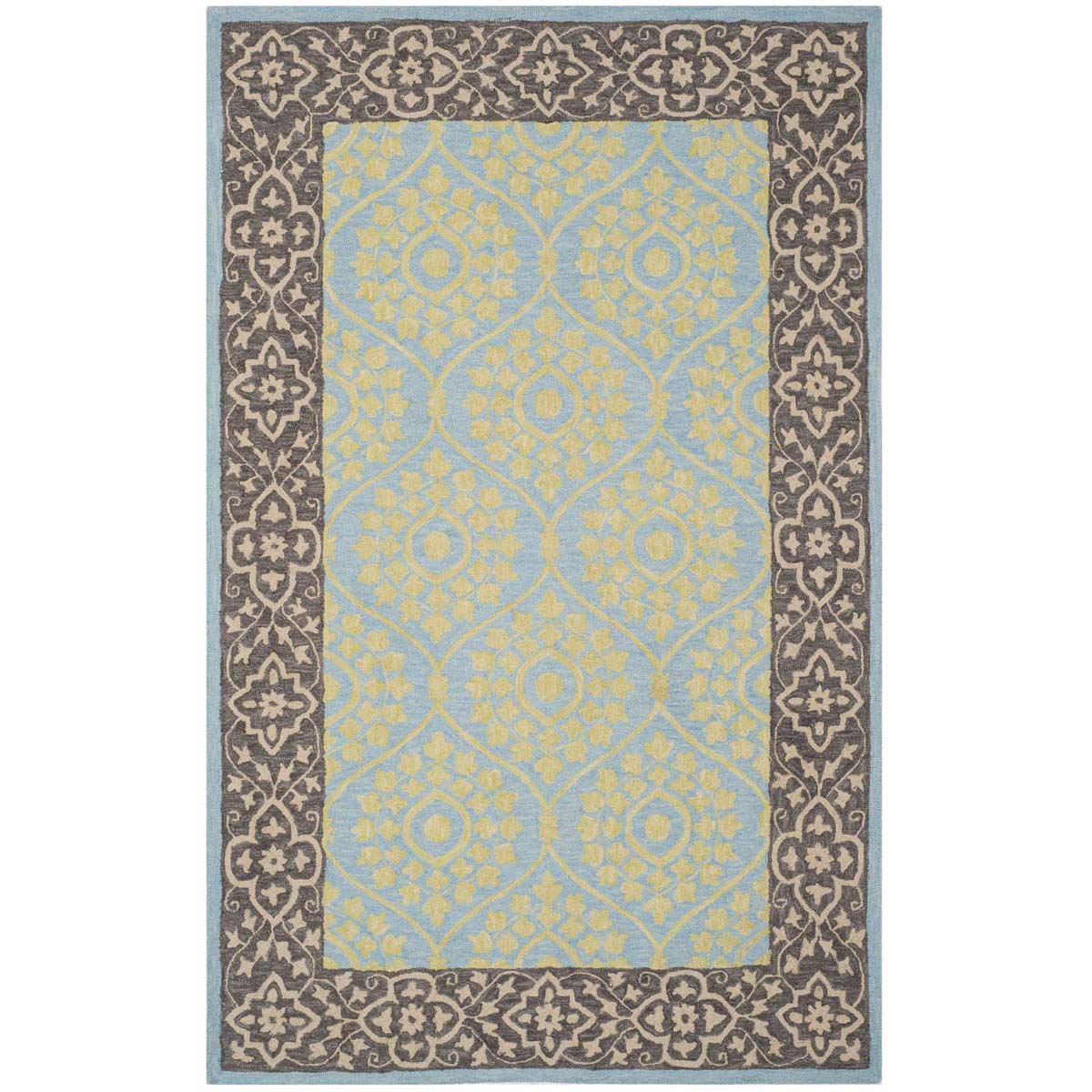 Safavieh Suzani 104 Rug, SZN104 - Chocolate / Yellow