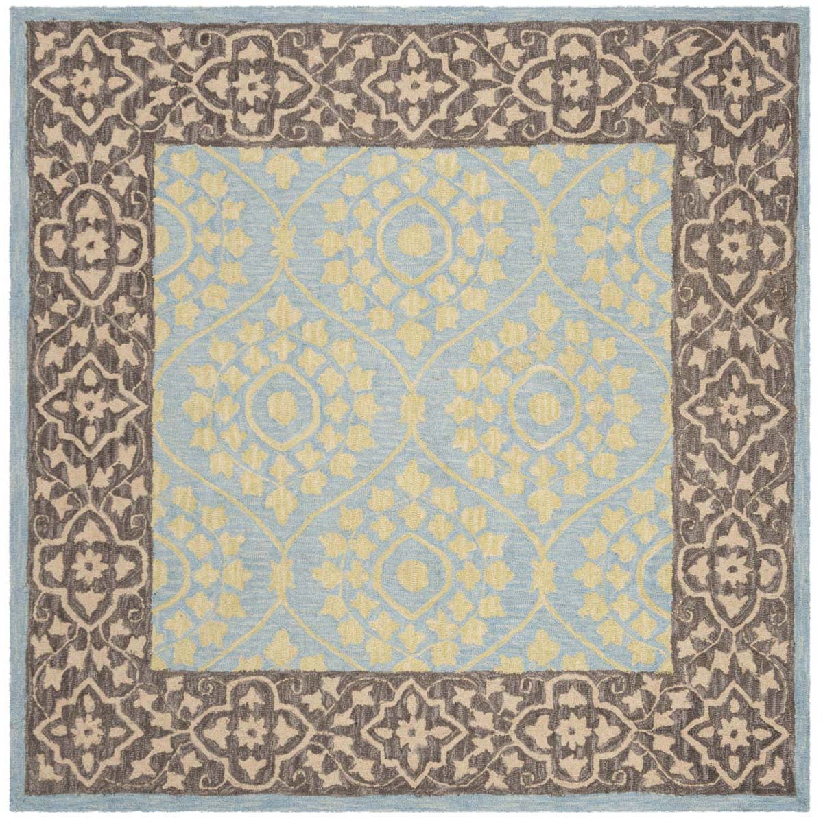 Safavieh Suzani 104 Rug, SZN104 - Chocolate / Yellow