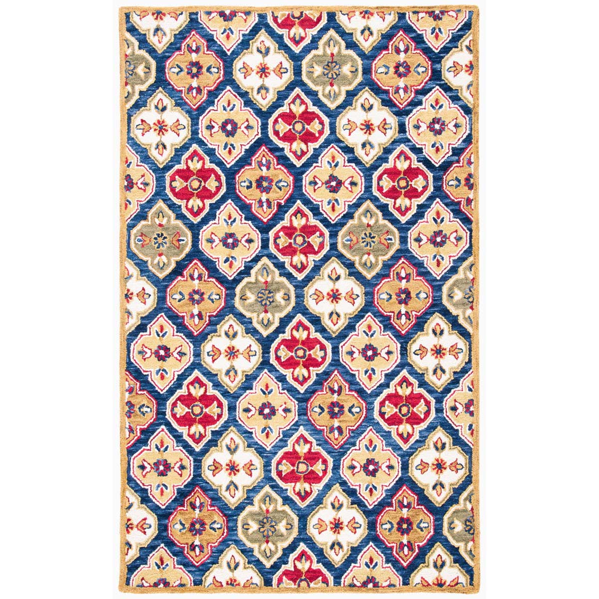 Safavieh Suzani 401 Rug, SZN401 - Navy / Red