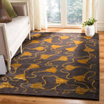 Safavieh Tibetan 18C Rug, TB318C - Plum / Gold