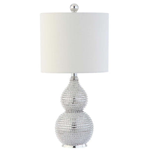 Safavieh Clarabel Chrome 20 Inch H Table Lamp, TBL4042