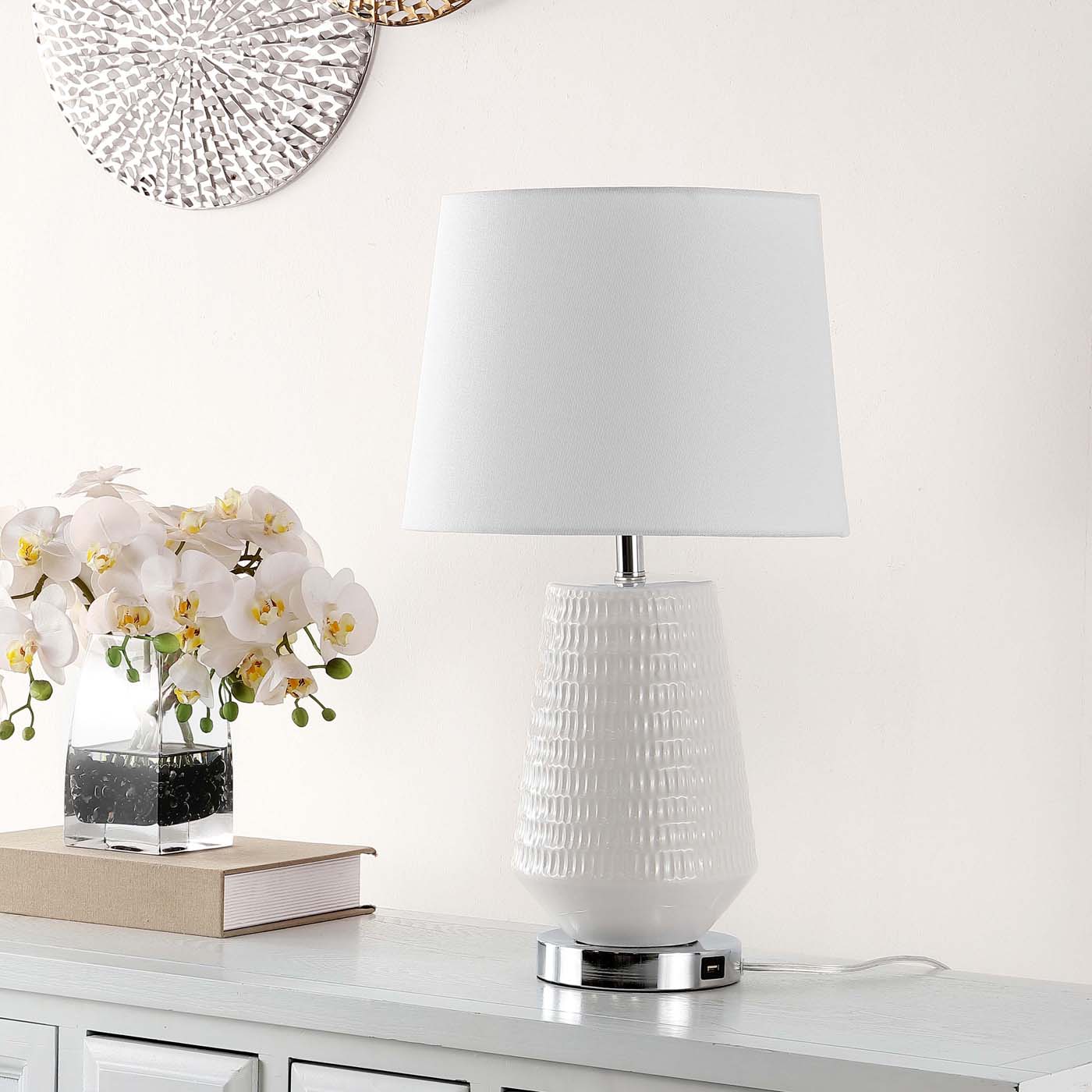Safavieh Stark Table Lamp with USB , TBL4087 - White